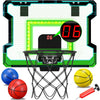Okkidy Mini Indoor Basketball Hoop, Light-Up Basketball Hoop With Electronic Led Scoreboard, Small Outdoor Basketball Game Toys For 6, 7, 8, 9, 10, 12+ Year Old Girls Boys Kids Teen Adults, Idea Gifts