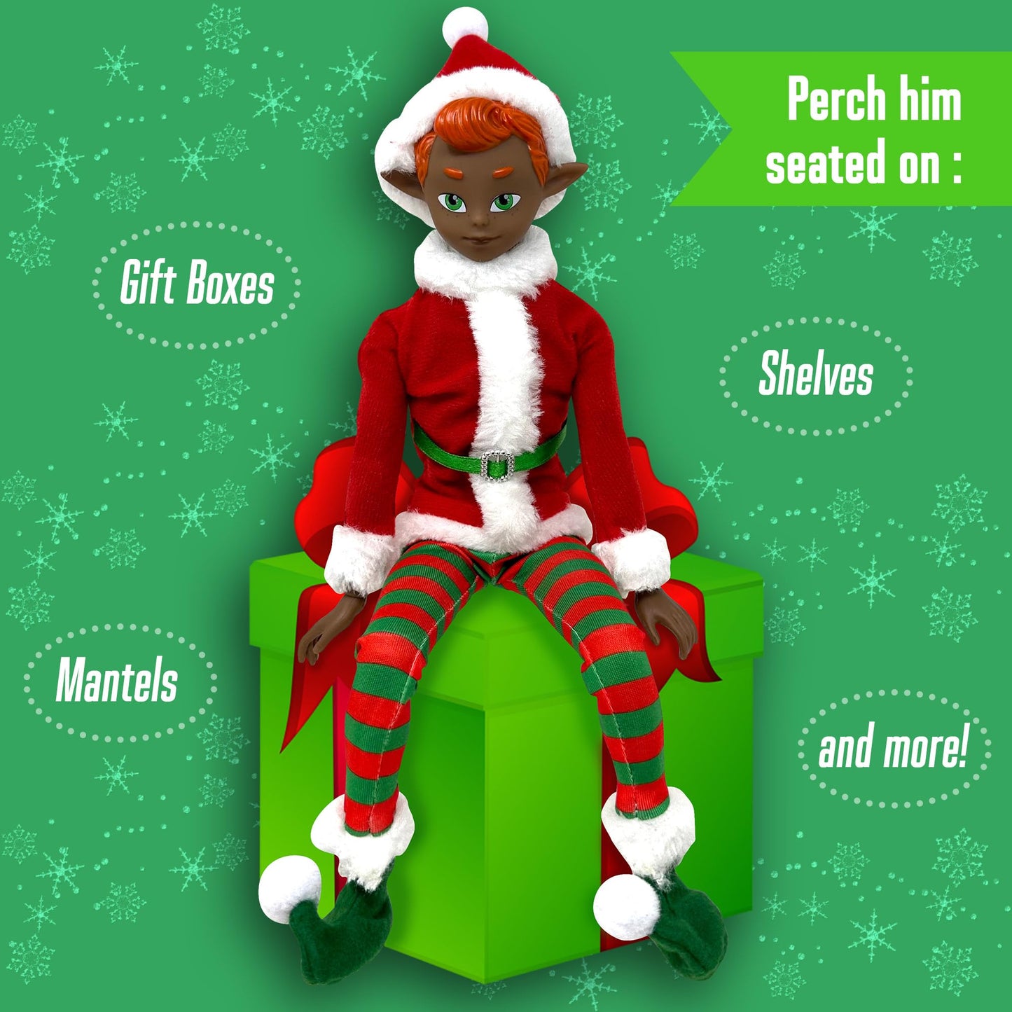 The Original Elf Christmas Dolls, 12'' Christmas Elf Doll, Toy Elf For Kids Or D Cor, Mini Toy Elf Dolls For Christmas, Christm
