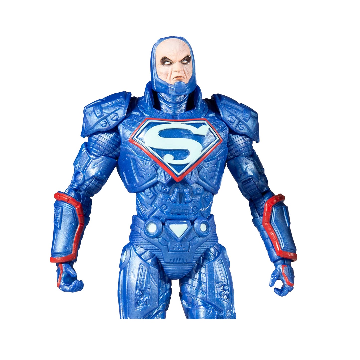 Mcfarlane Toys Dc Multiverse Lex Luthor In Blue Power Suit 7' Action Figure With Throne & Accessories