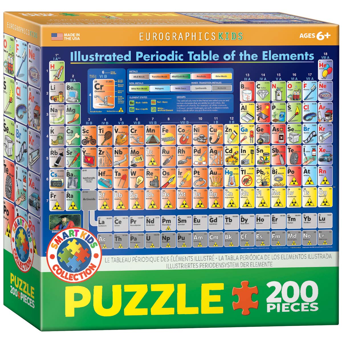 Eurographics Periodic Table Illustrated Jigsaw Puzzle (200-Piece)