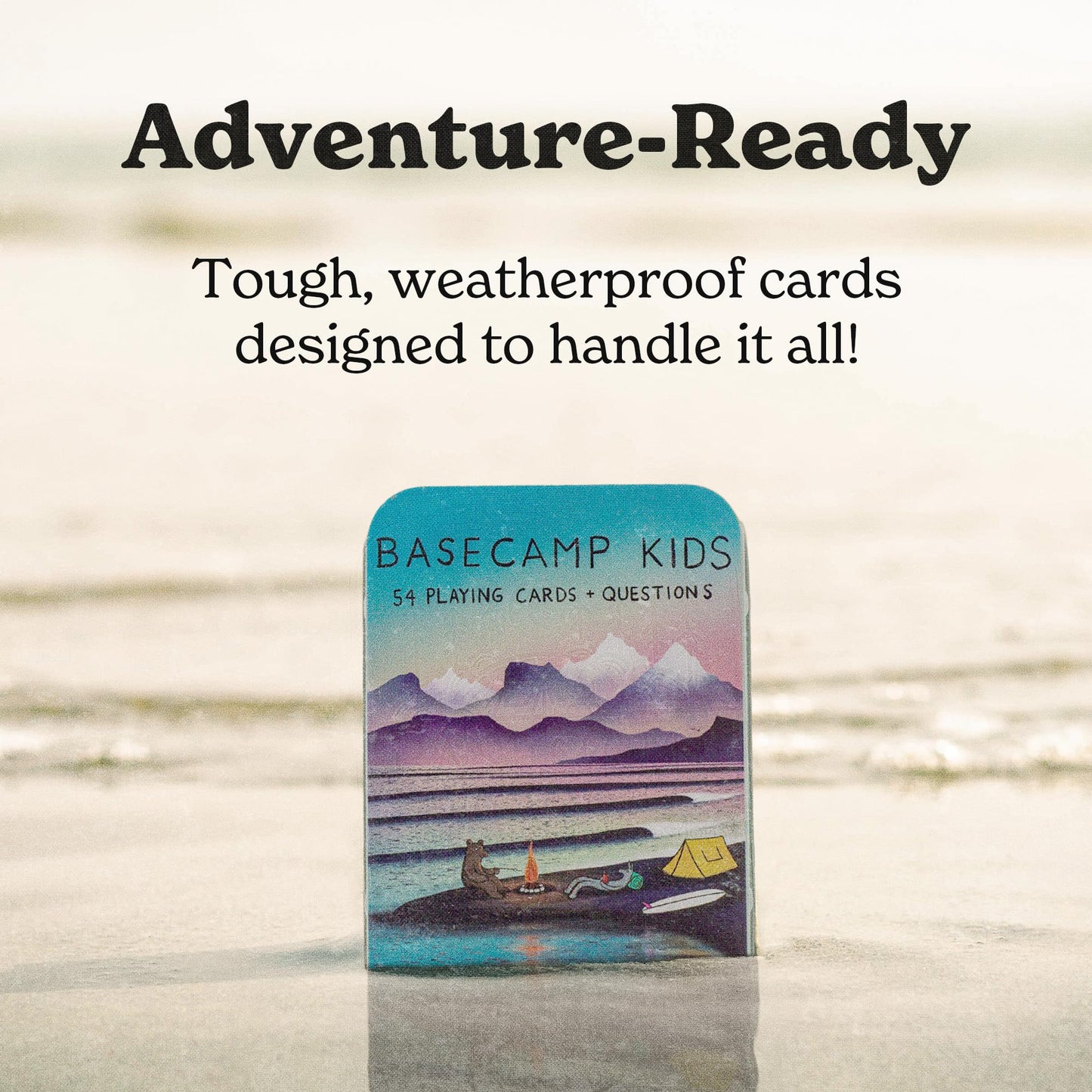 Basecamp Cards: Kids Edition Conversation Starters - 52+2 Family Friendly Unique Questions - Family Conversation Cards - Playing