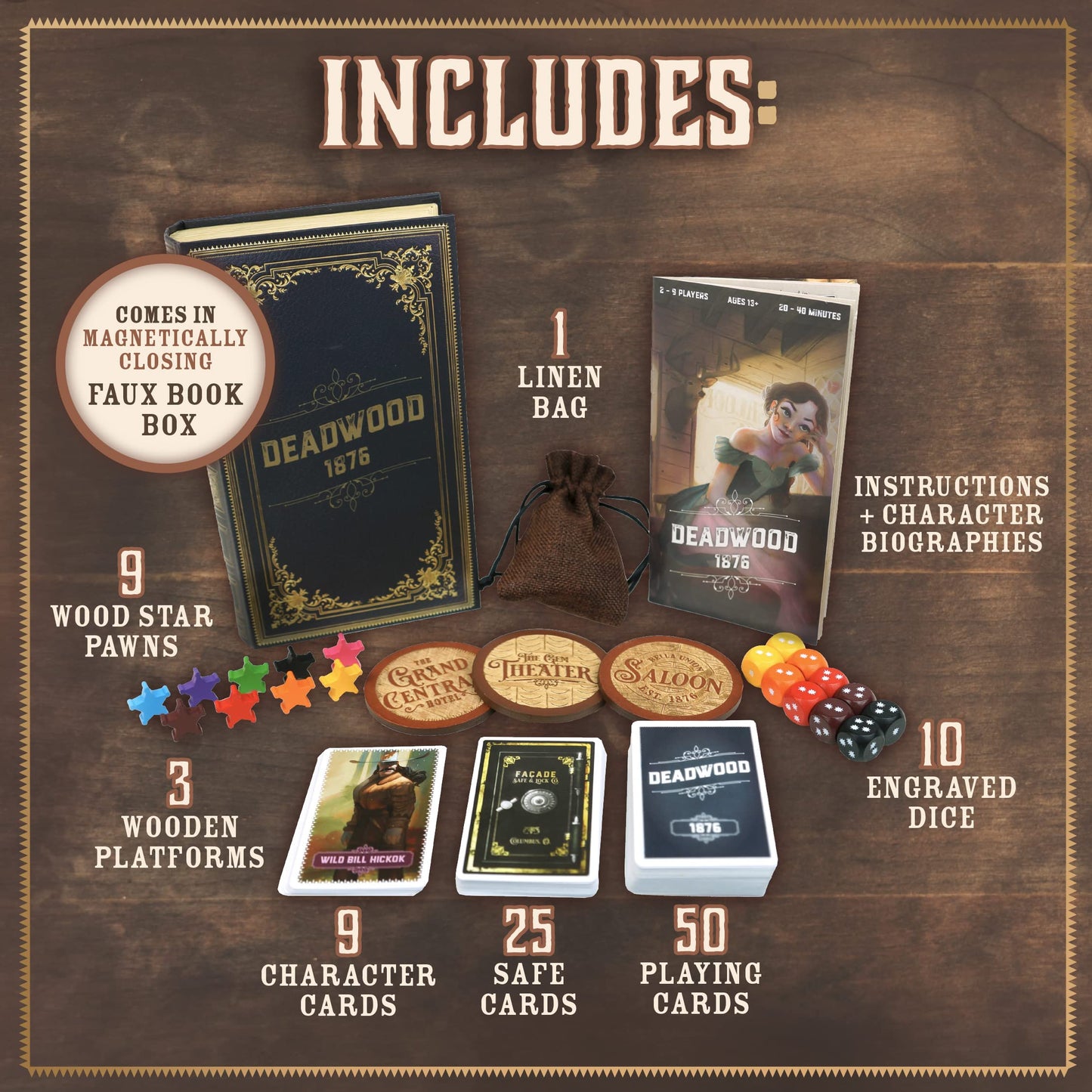 Facade Games Facade Dark Cites Card Game - Strategy, Deceit & Luck - One Size, Multicoloured, Model FCDDWD1001