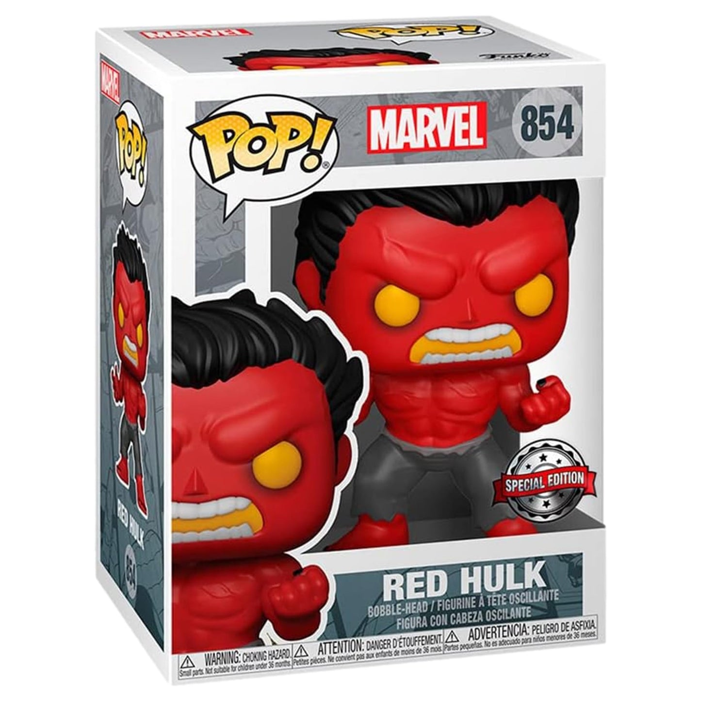 Funko Pop! Marvel: Red Hulk Figure (Hot Topic Exclusive)