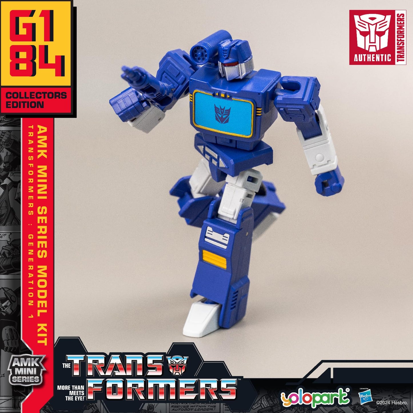 Soundwave Transformer Toys,4.33 Inch Transformers G1 Decepticon Action Figures,Highly Articulated Transformers Model Kit With We