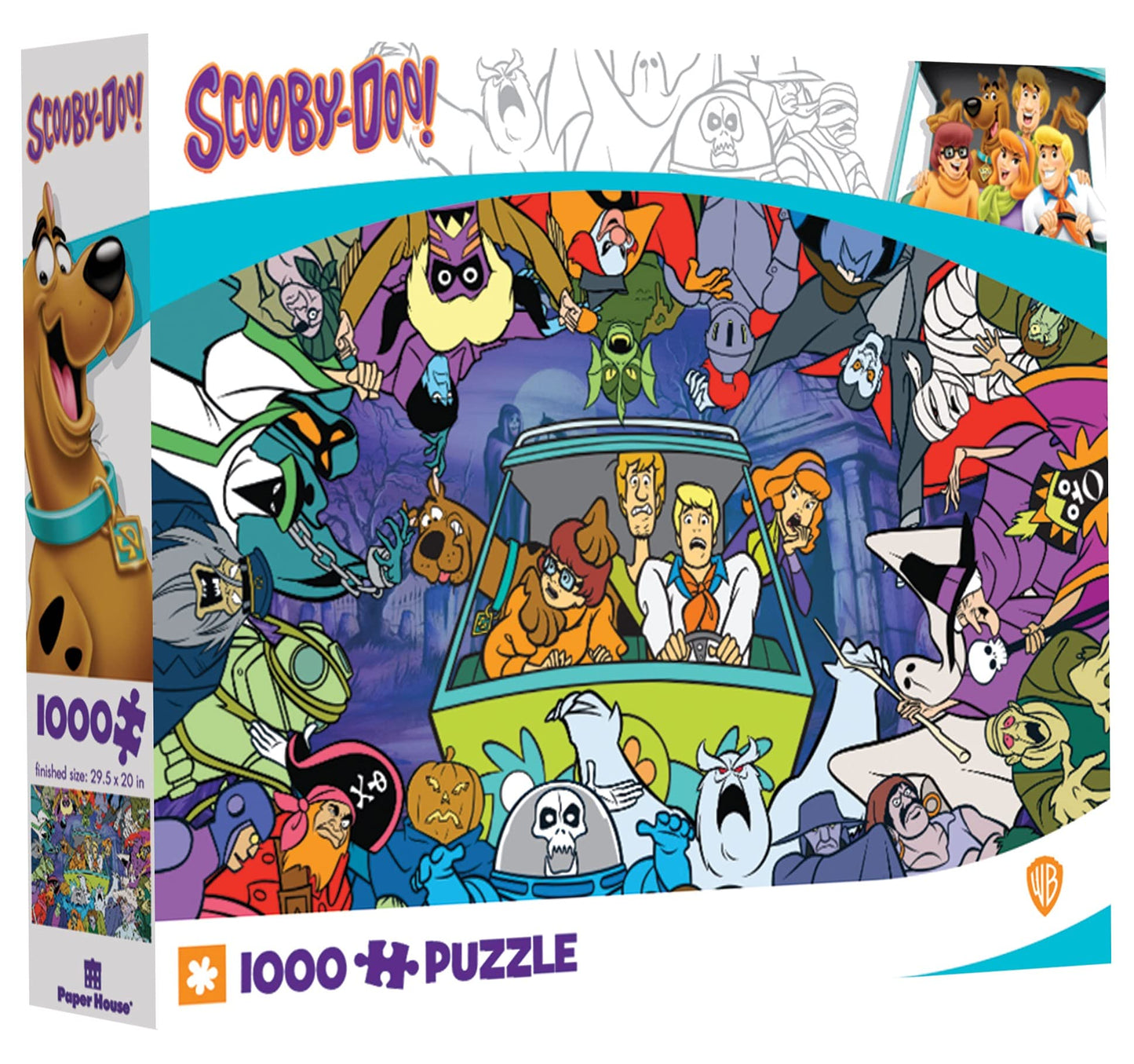 Paper House Productions Scooby Doo Monster Mash Up 1000-Piece Jigsaw Puzzle