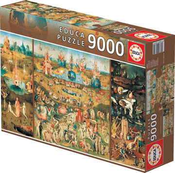 Educa 9,000 Piece Puzzle - The Garden of Earthly Delights, Cardboard, Model 14831