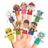 Ginsey PAW Patrol 10-Piece Finger Puppet Set - Educational Bath & Pool Toys, Party Favors for Story Time & Playtime, 2nd Gen