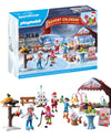 Playmobil Advent Calendar: Trip to the Christmas Market, One Size, Multicolor, Model 71472, Durable Plastic