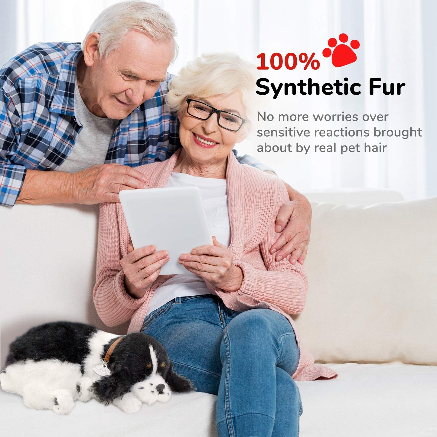 Perfect Petzzz - Original Petzzz Cocker Spaniel, Realistic Lifelike Stuffed Interactive Pet Toy, Companion Pet Dog With 100% Handcrafted Synthetic Fur