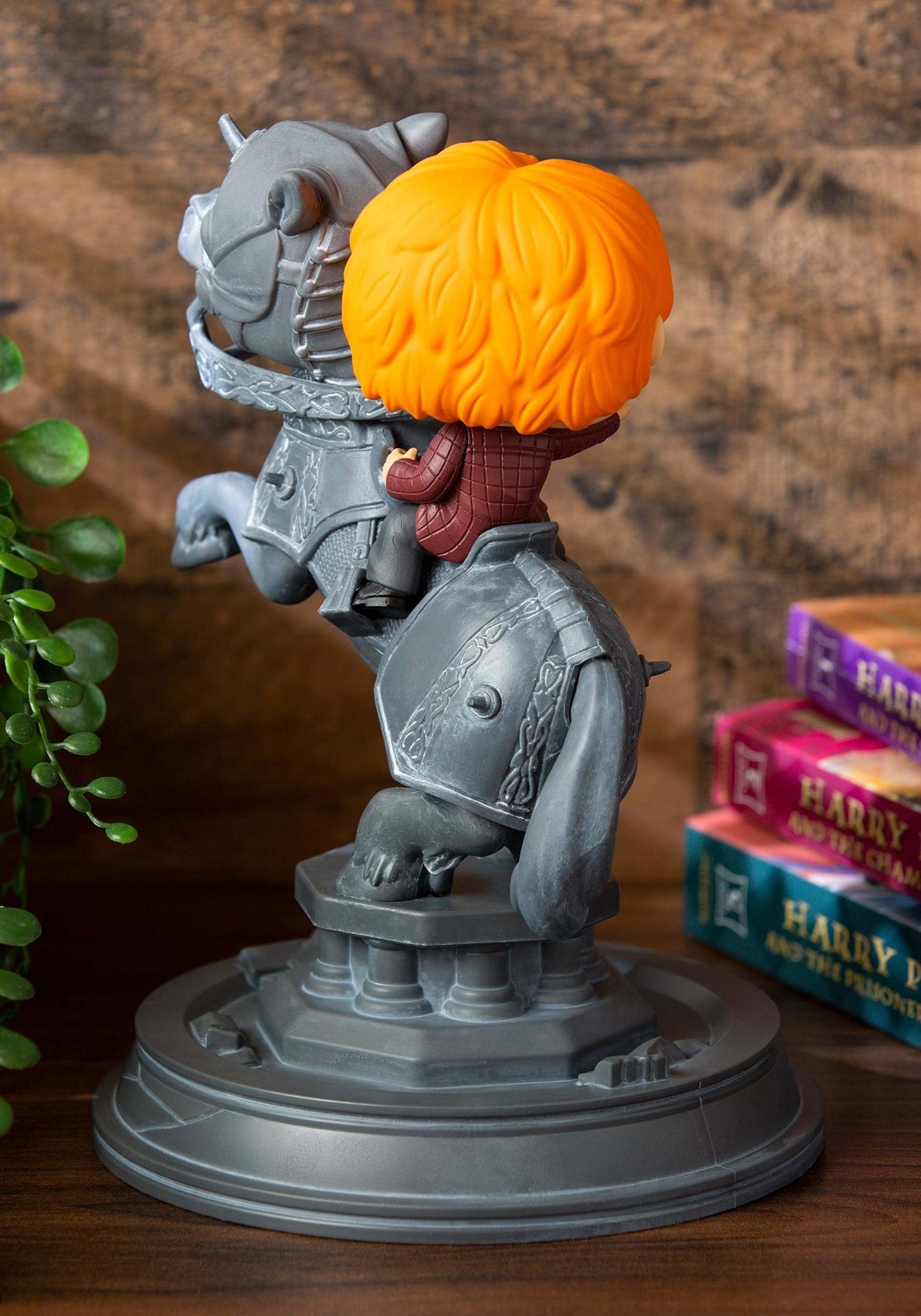Funko Movie Moment: Harry Potter & Ron Riding Chesspiece, Multicolor, Model 35518, Resin Collectible