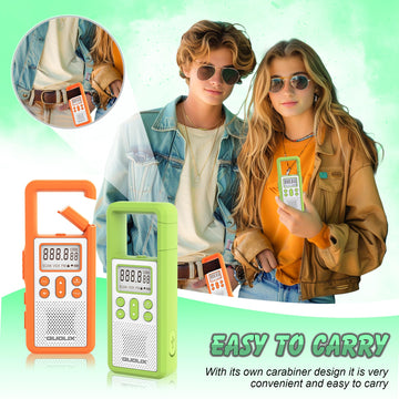 Rechargeable Walkie Talkie For Long Range 2 Pack,With Fm/Noaa, Weather Alert, Led Flashlight,Sos Siren,Volume Adjustment, Ldeal