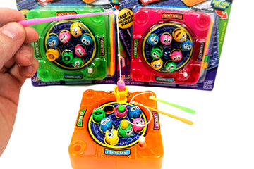 JA-RU Pocket Travel Toy Set - 5 Mini Handheld Games, Assorted Colors, Plastic, Model 3205-3258-3257-3256