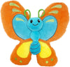 Auswella Plush Butterflies - Plush Stuffed Butterflies In Assorted Color (Sorbet Orange)