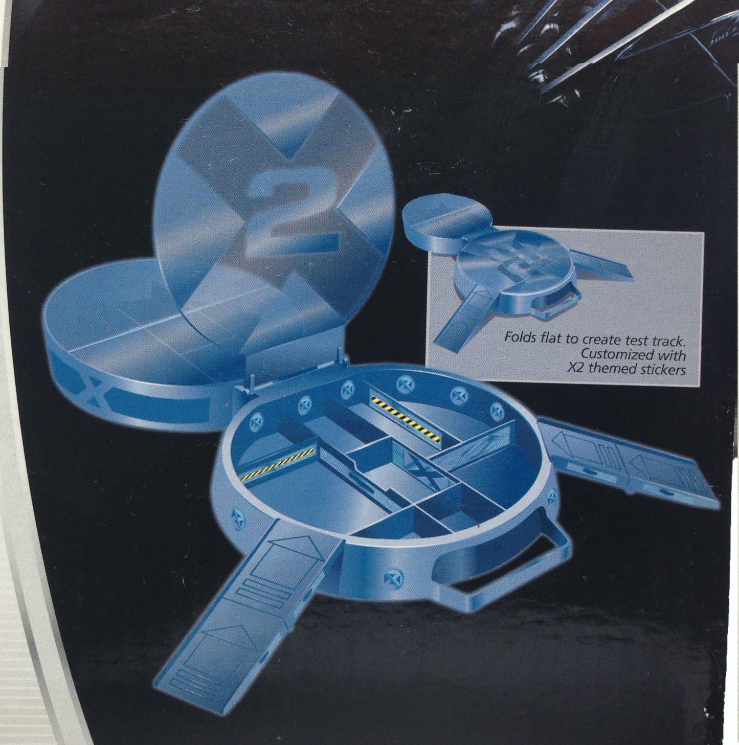 Radioshack 2003 Marvel Xmen Special Edition Zipzaps Micro Rc X2 Garage & Carrying Case