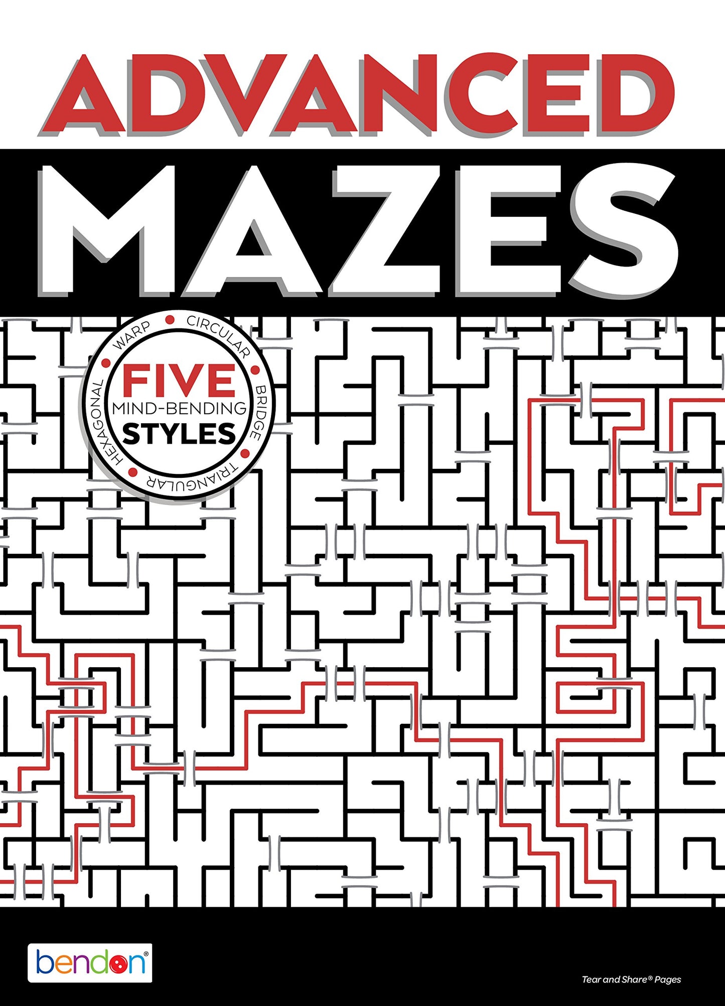 Bendon 41731 Advanced Coloring and Activity Book, Advanced Mazes