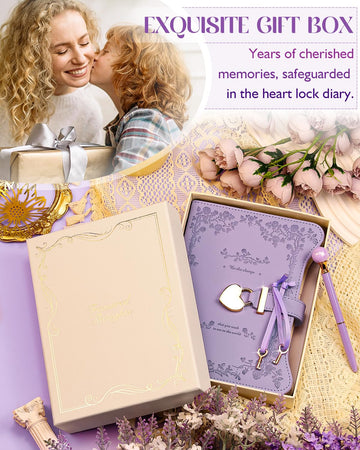 Hi! Sci Diary With Lock And Keys For Girls & Women, 360 Pages Journal With Lock For Girls Gift Ideas, Girls Locking Diary With P