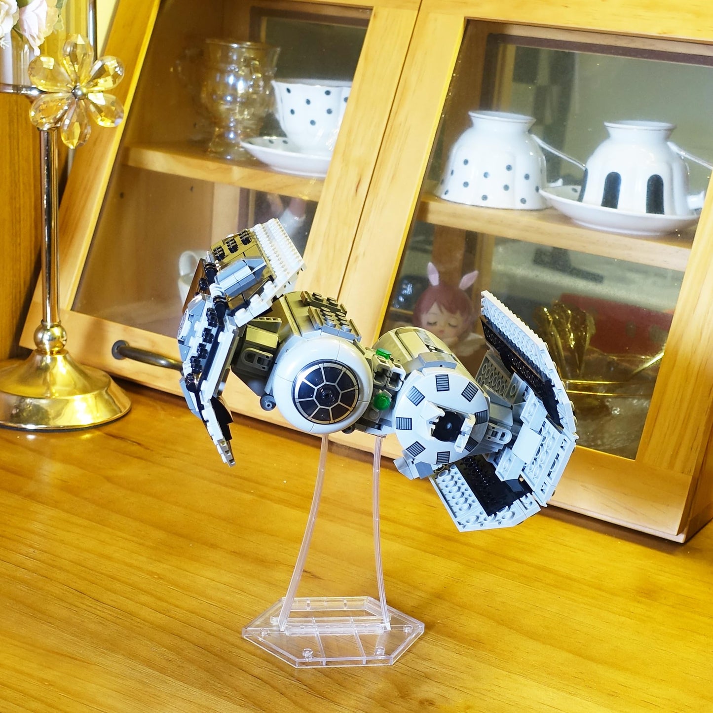 Brickvisions Display Stand For Lego 9493 75273 75301 75102 75218 X-Wing Starfighter, 75347 Tie Bomber, 75316 Mandalorian Starfig