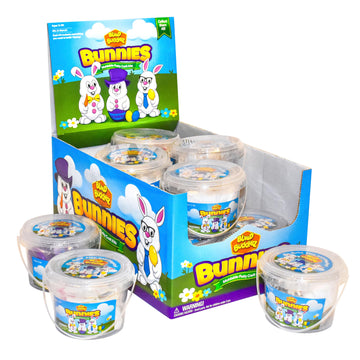 Build Buddiez Bunnies Craft Kit 12 Pack - 12 Putty Party Pack Great for Easter Baskets, Birthdays, Loot Bags, Events, and Arts &