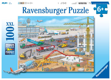 Ravensburger Construction At The Airport Jigsaw Puzzles - Enhanced Kid'S Cognitive Development | Unique Puzzle Pieces For Holidays And Birthdays