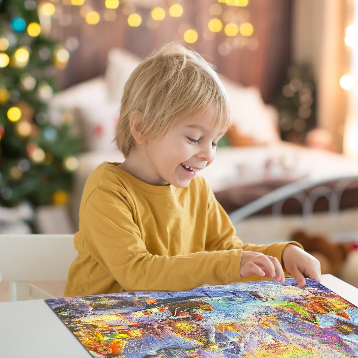 Jigsaw Puzzles 1000 Pieces Christmas Puzzle For Adults Families Pieces Fit Together Perfectly