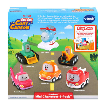 VTech Go! Go! Cory Carson PlayZone Mini Characters 6-Pack, Multicolor, Plastic, Model 80-413200