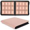 SMYV 12 Pocket Trading Card Binder enhanced PU Cover Card Binder for 720 Cards Ringless Side Loading Card Collection Album Folders for MTG TCG Game Cards & Sports Cards (Pink)