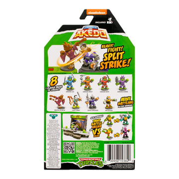 Akedo Legends of Akedo TMNT Mini Battling Warriors - 8 Collectible Figures, Samurai Donnie, Plastic, Model 15384