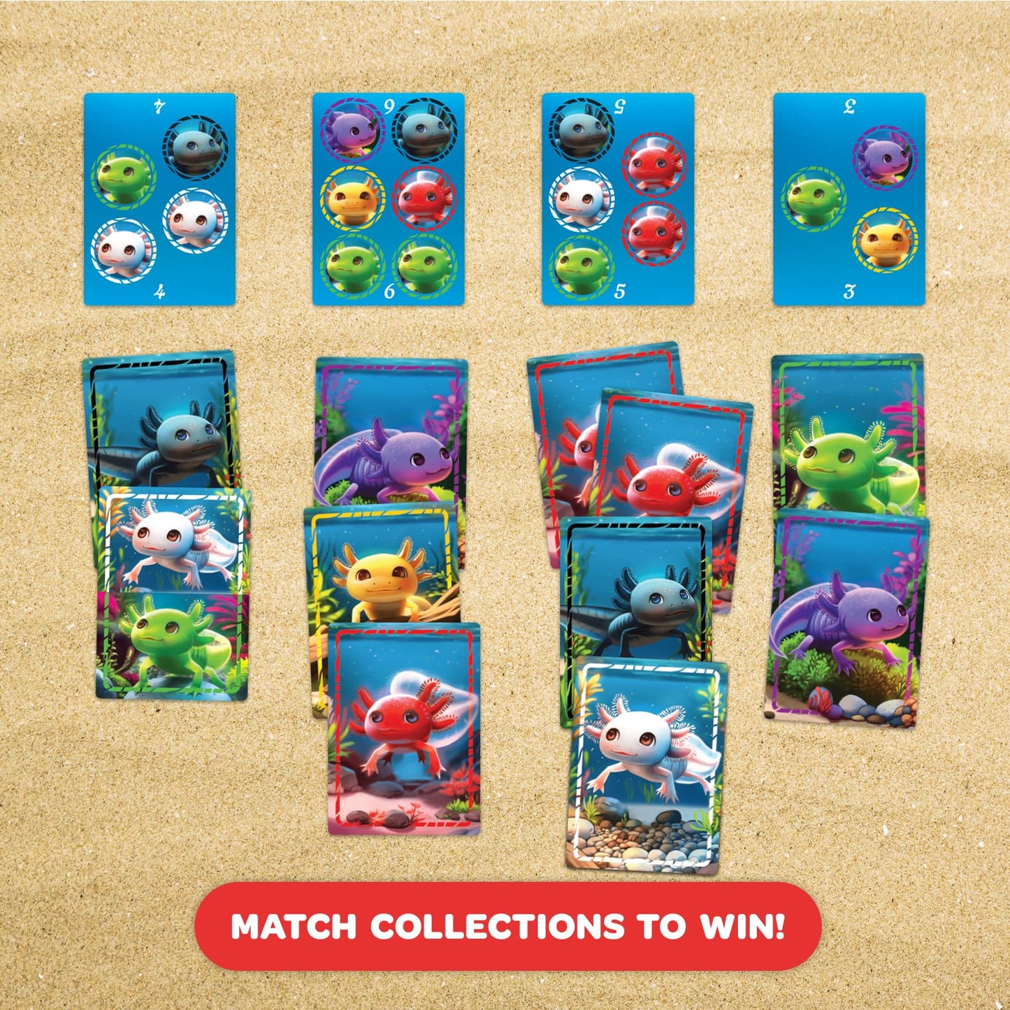Messy Table Games A Lotta Axolotls | New Lighthearted Card Game | Great For Game Night | Perfect For Kids And Adults | Ages 6 An