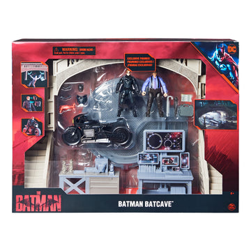 DC Comics Batman Batcave with limited availability Batman and Penguin Action Figures and Batcycle The Batman Movie Collectible Kids Toys for Boys Ages 3 and up