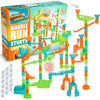 Marble Genius Marble Run Stunts Super Set: 125 Pieces Total, 20 Action Pieces Including 2 New Trampolines, Free Online App And Full-Color Instruction Booklet, Made For Ages 5 And Up