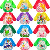 Jagely 12 Pcs Kids Art Smocks Toddler Smock Waterproof Painting Aprons Children Apron With Long Sleeve Washable Bib For Baby Eat