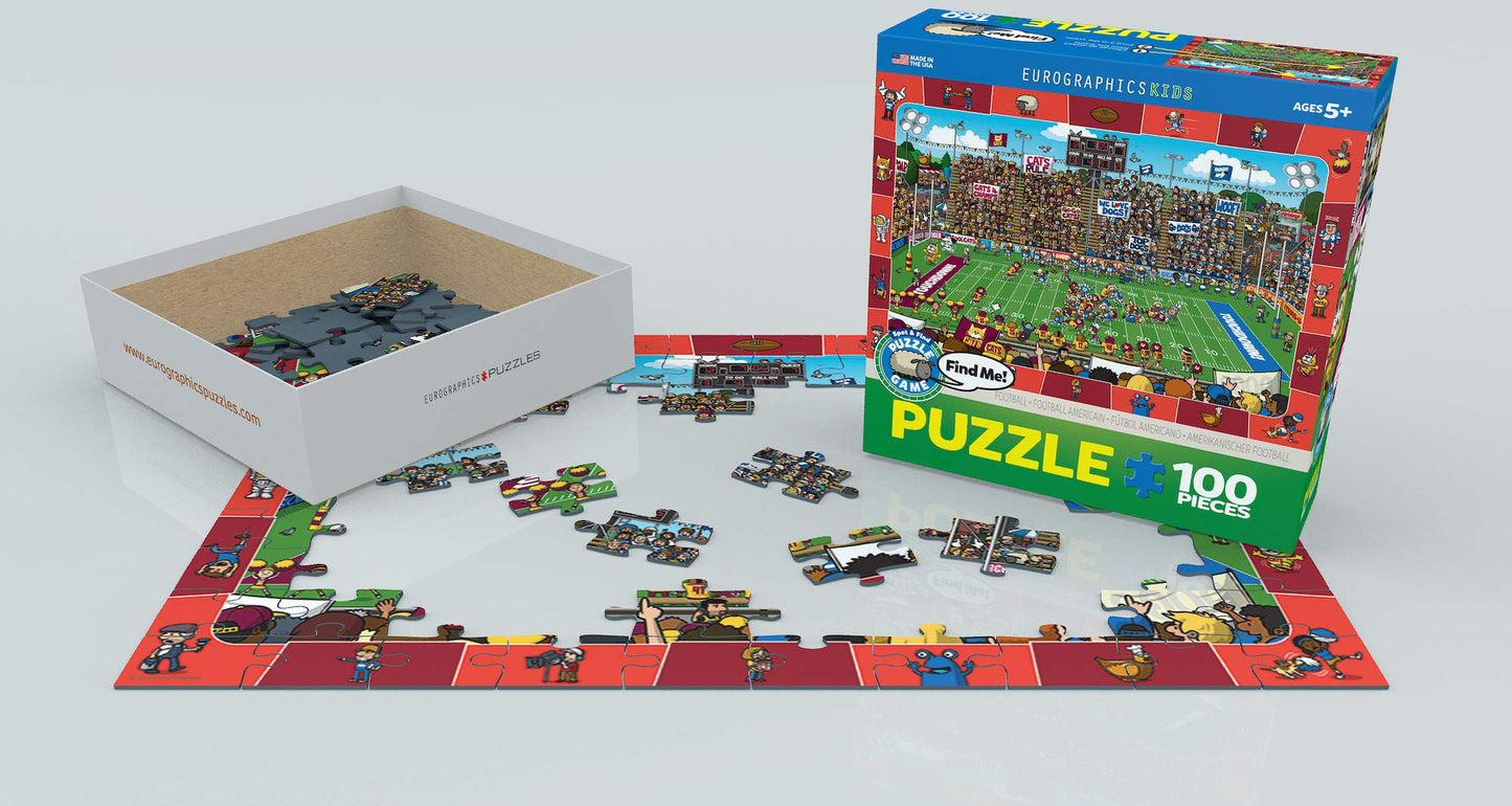 Eurographics Football Spot & Find Puzzle (100-Piece) (6100-0474)