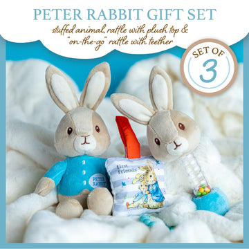 Kids Preferred Beatrix Potter Peter Rabbit Gift Set With Stuffed Animal, Rattle, And Teether