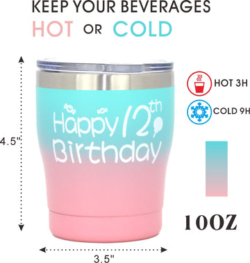 Verymerrymakering 12Th Birthday Gift,Birthday12,12 Birthday,Happy 12Th Birthday,12Th Birthday,12 Year Old Birthday Gifts,12Th Birthday Water Bottle,Birthday 12 Year Old,Gift Ideas For 12