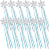 Gejoy Silver Snowflake Magic Wand - 36 Pcs Frozen Snowflake Princess Wand Winter Theme