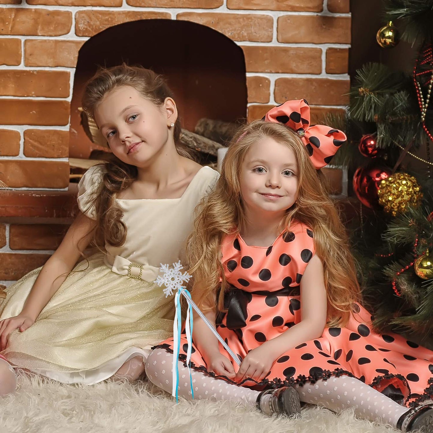 Gejoy Silver Snowflake Magic Wand - 36 Pcs Frozen Snowflake Princess Wand Winter Theme