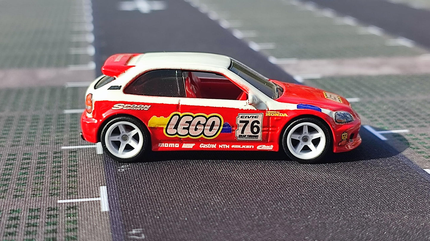 Wheel Set for 1:64 Car Models with Rubber Tires and Easy Installation Axles (Pack of 10 Sets)