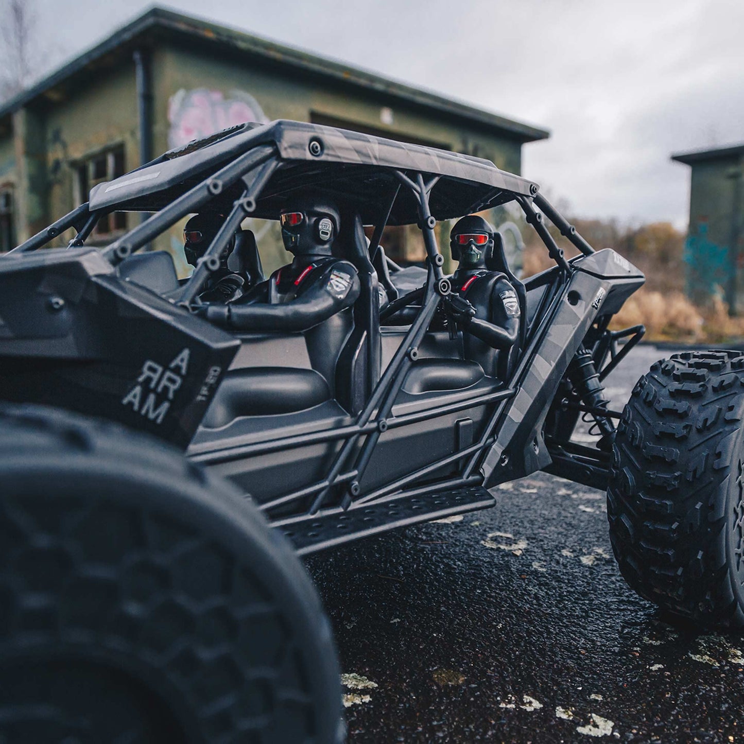 ARRMA 1/7 FIRETEAM 6S 4WD BLX RC Truck RTR - Black, Model ARA7618T1, Durable Plastic, Batteries & Charger Not Included