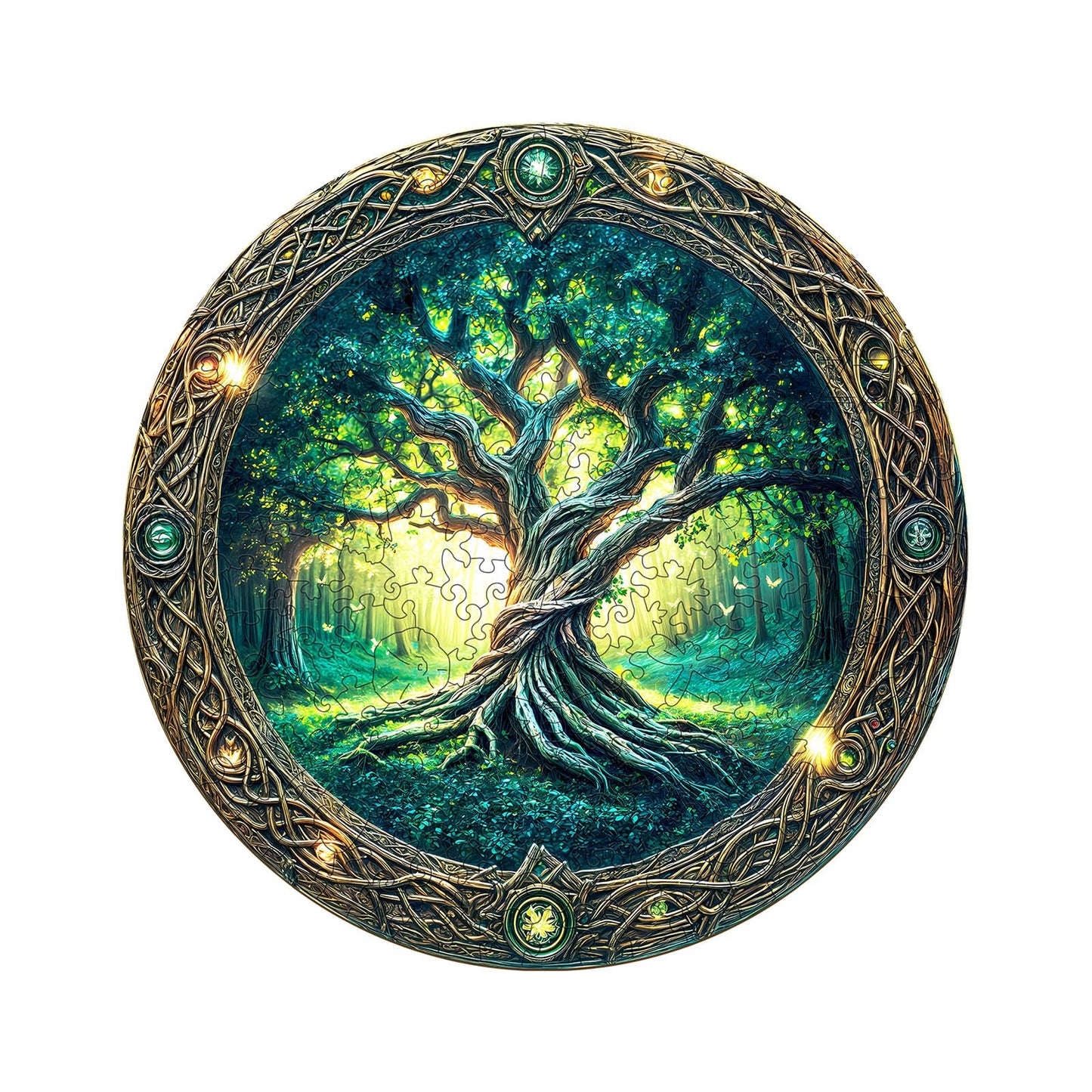 Wooden Puzzles For Adults - Challenging Eternal Tree Adult Puzzle, Unique Animal Shaped Wooden Jigsaw Puzzles For Adults, Creati