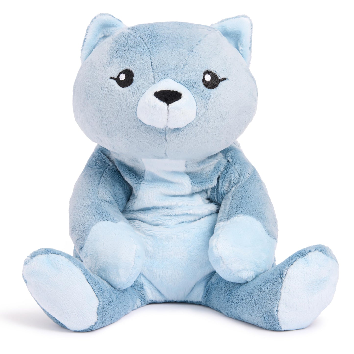 Hugimals Frankie The Cat 4.5 Lb Heavy Cute Weighted Comfort Plush Large Unscented Self Care Stuffed Animal For All Ages - Kids, Teens And Adults