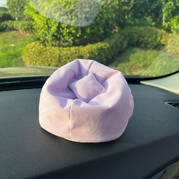 Doll Car Seat Compatible with Labubu Handmade Bean Bag Chair for 15-17cm Doll Anti-Slip Bottom Cute Doll Accessories for Display Fans&Collectors Gifts Durable Corduroy Fabric (Light Purple)