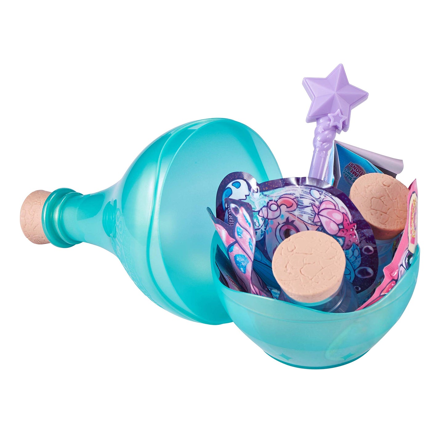 Oosh Potions Slime Surprise (Teal) By Zuru Diy Slime Kit With Sparkles, Beads, Glittler, Stress Relief, Party Favors, Magical Fluffy Putty Slime For Kids And Girls Ages 6+