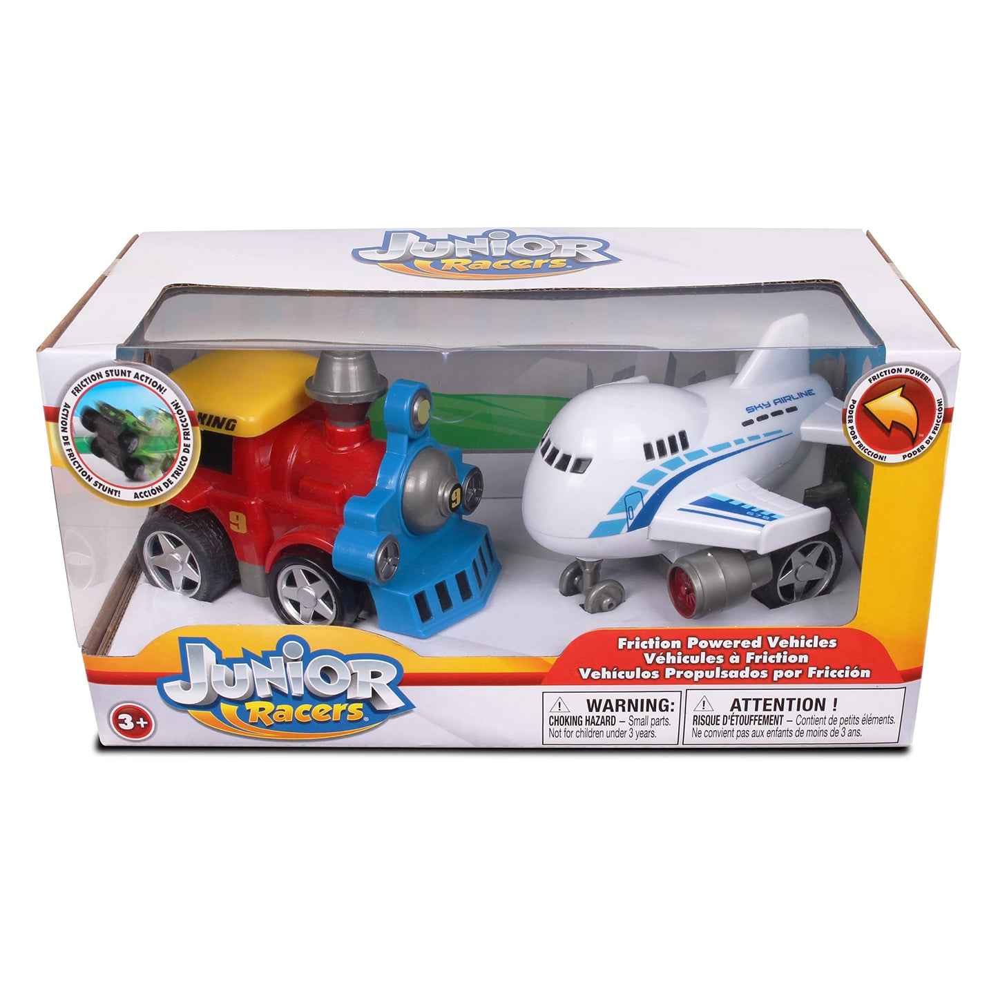 Nkok Junior Racers 2Pk Friction Powered Train & Plane