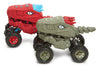 Rugged Racers Dinosaur Monster Truck Toy Cars - Pull Back Car Toys Dino 4 Wheel Car Game Mini Pullback Vehicles for Toddlers