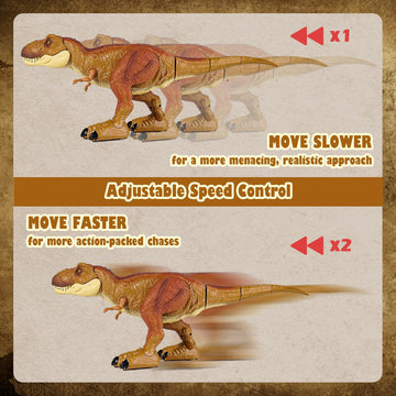 Tyrannosaurus Remote Control Dinosaur Toys For Kids 3-12, Adjustable Speed T Rex Toys With Mist Spray, Light & Roar, Rc Robot Di