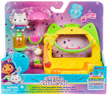 The Gabby Dollhouse - Balcony Fruit Shake Party 'Cakey' Gabby'S Dollhouse + Cakey Figure + Dollhouse Accessories - 6071359 - Chi