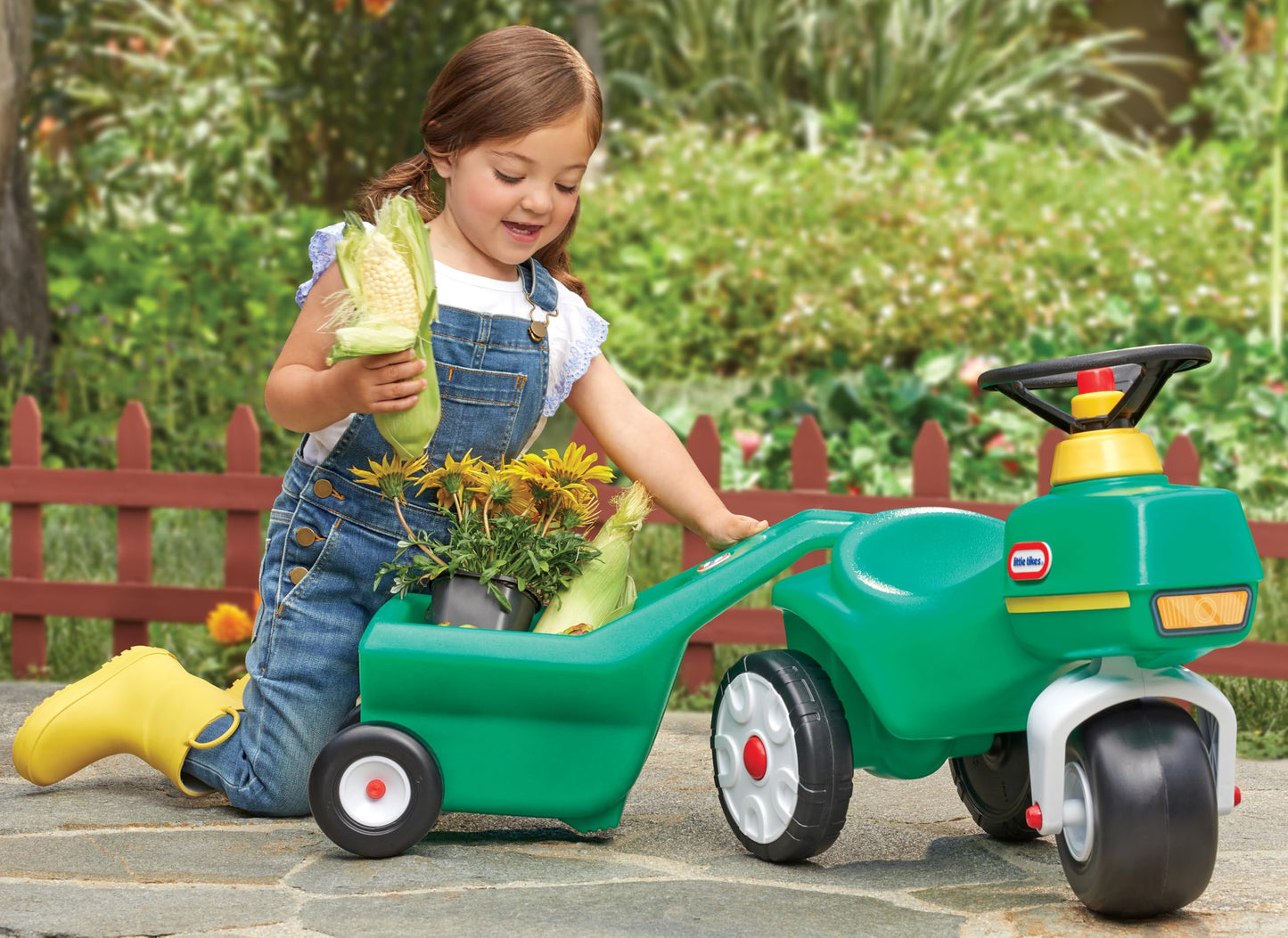 Little Tikes Tractor & Cart, Foot-To-Floor Ride-On, For Boys And Girls Ages 1-5 Years