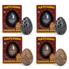Class Collections Surprise Growing Dragon Hatch Egg Kids Novelty Toy - Pack Of 4, Black And Brown