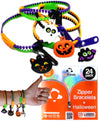 UpBrands Halloween Party Favor For Kids Zipper Bracelets Bulk Set, Kit for Birthday, Goodie Bags & Pinata Filler, Halloween Bask