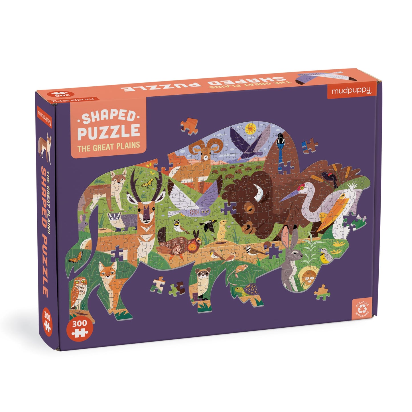 Mudpuppy The Great Plains 300 Piece Shaped Scene Puzzle